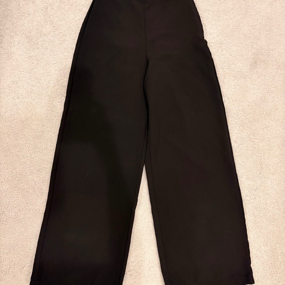 Black Wide-Leg Pants